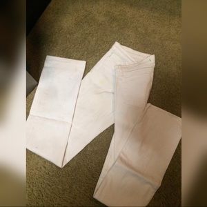 J Brand white straight leg jeans